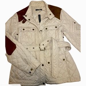 RALPH LAUREN✨ Beige quilt pattern jacket 🍂